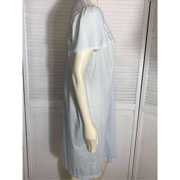 Vintage Character Baby Blue Embroidered Nightgown Medium - Picture 4 of 12